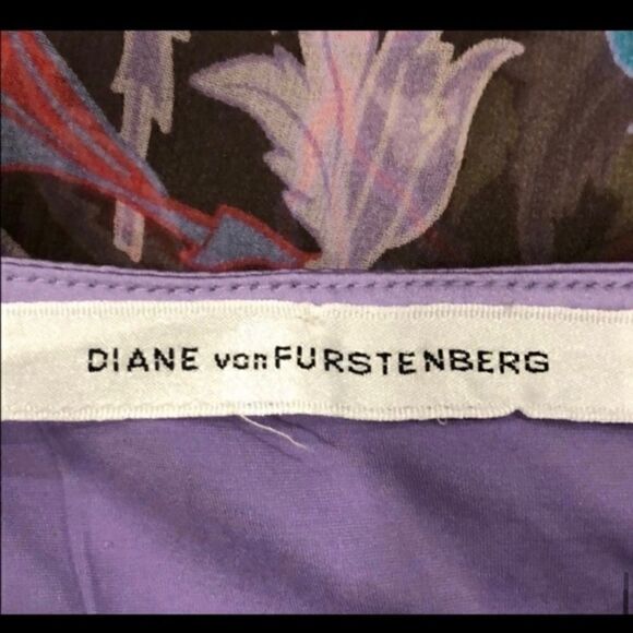 VINTAGE DIANE VON FURSTENBERG ORIBEL SILK DRESS S - Picture 8 of 9